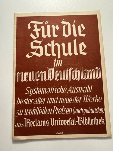 Reclam verlagswerbung - reclam,