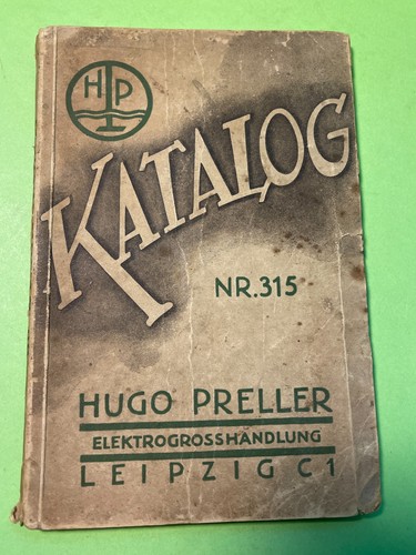 Antiker katalog hugo preller - katalog,