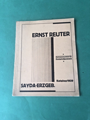 Katalog der ernst reuter - fa.,