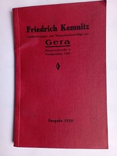 Katalog Friedrich Kemnitz