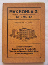 Katalog Max Kohl AG Chemnitz