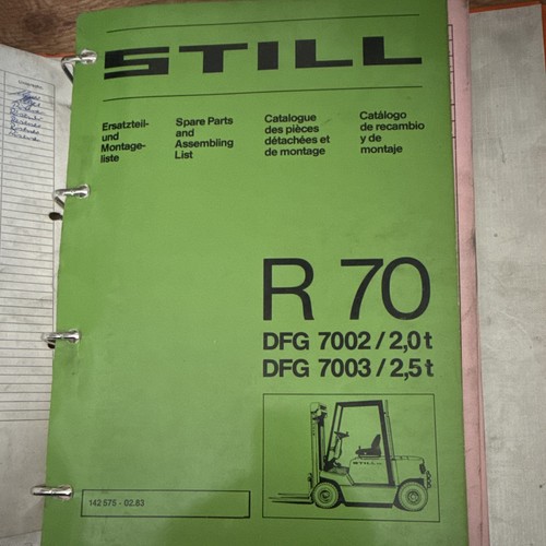 Still ersatzteilkatalog r70 - still,